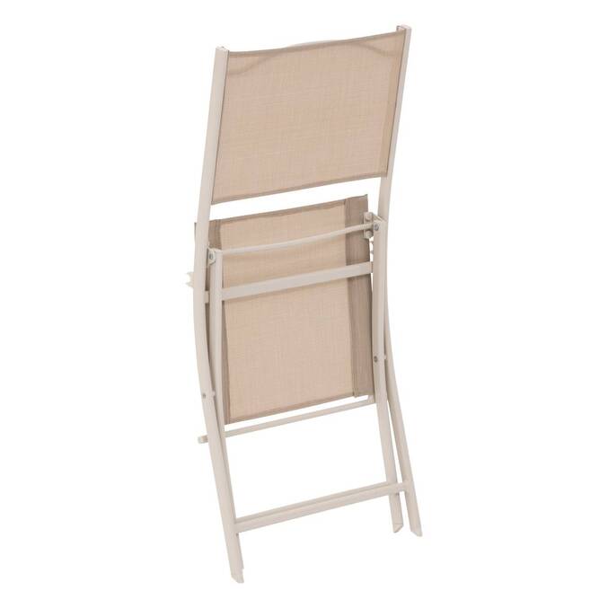 Lot de 4 chaises de jardin pliantes MODULA Lin & Argile
