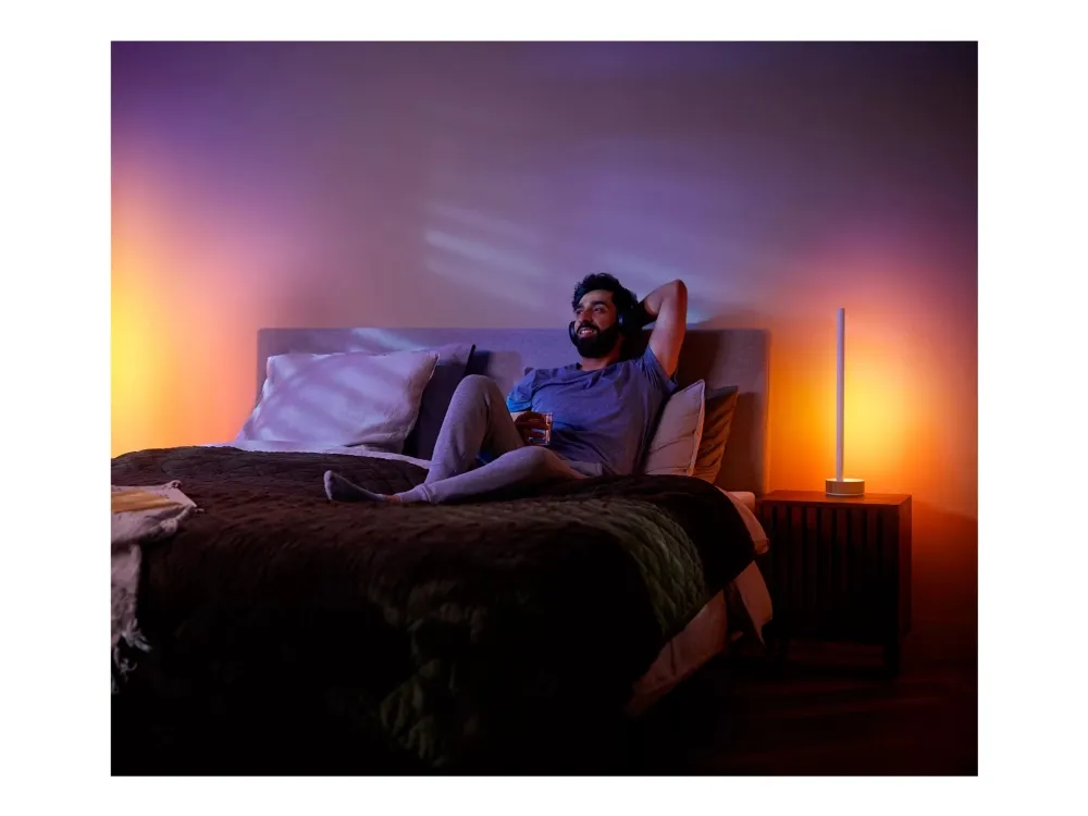 Philips Hue White and Color Ambiance Signe gradient - Bordlampe - Oak