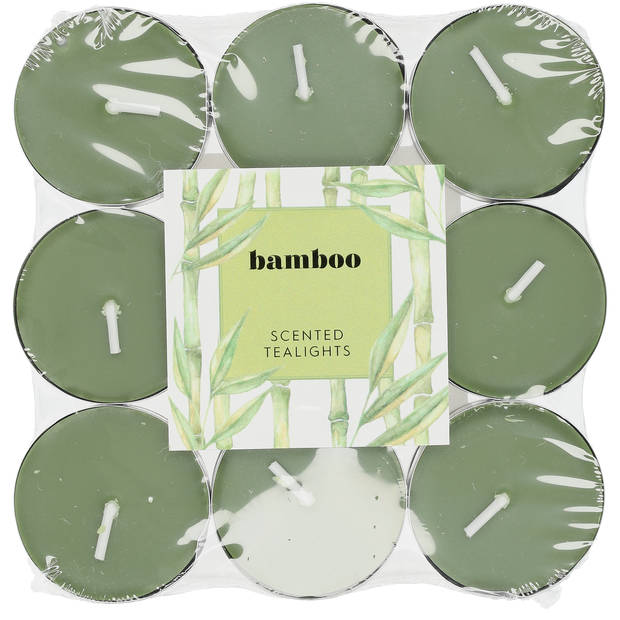 Blokker geurtheelichten - Bamboo - 18 stuks