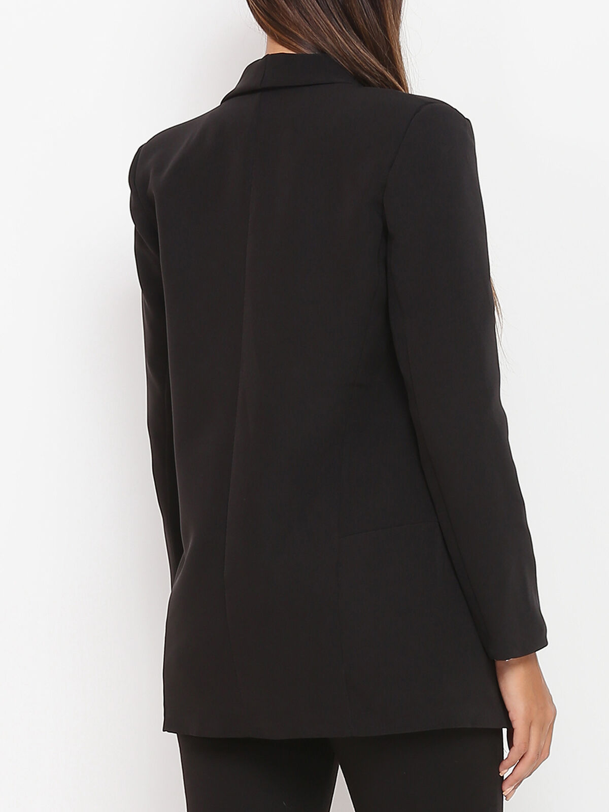 Blazer à col châle- Noir