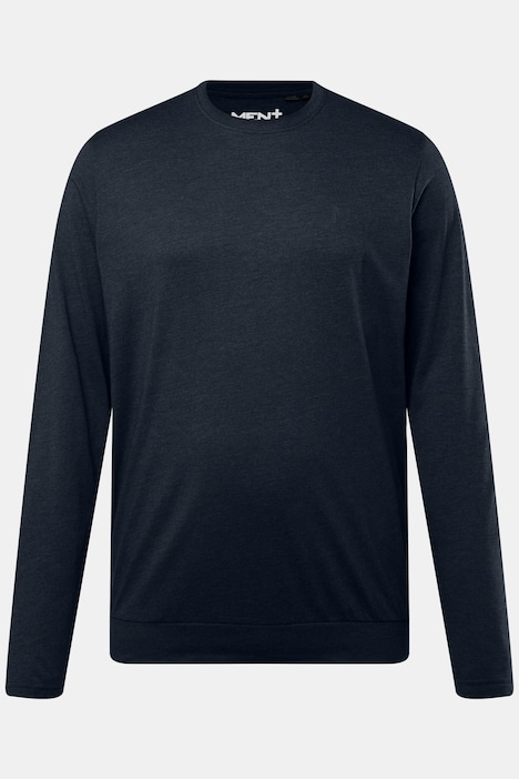 Men+ Langarmshirt, Bauchfit, Spezialschnitt, Basic, Rundhals, bis 8 XL