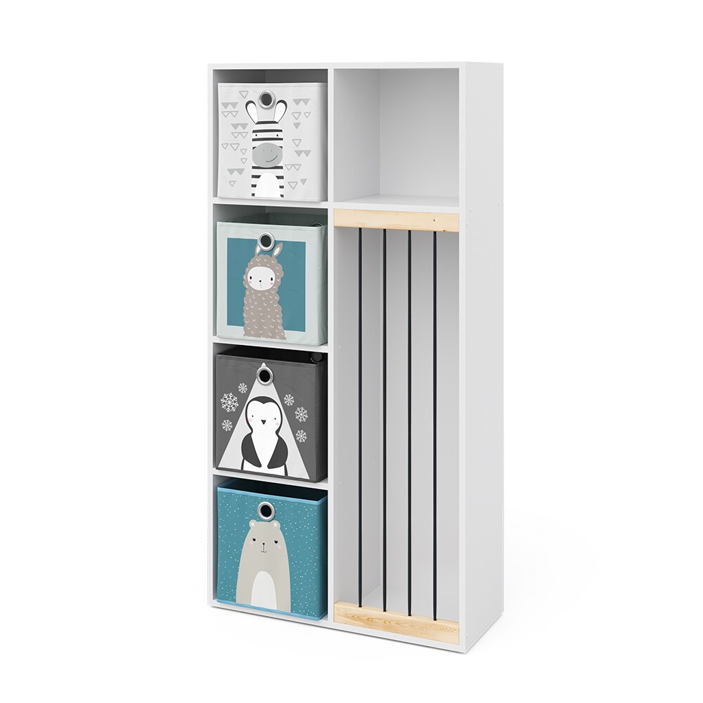 Vicco Kinderregal Kuscheltierbox Aufbewahrung Marvin Bücherregal Weiß Faltbox