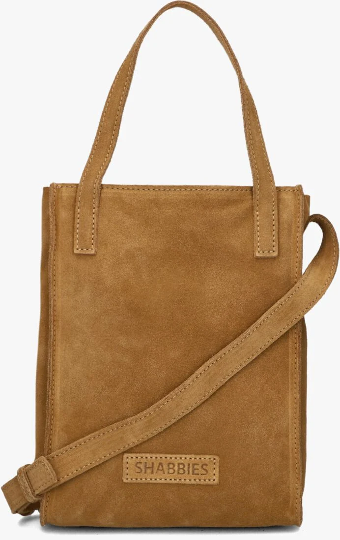 SHABBIES cognac shabbies schoudertas cara