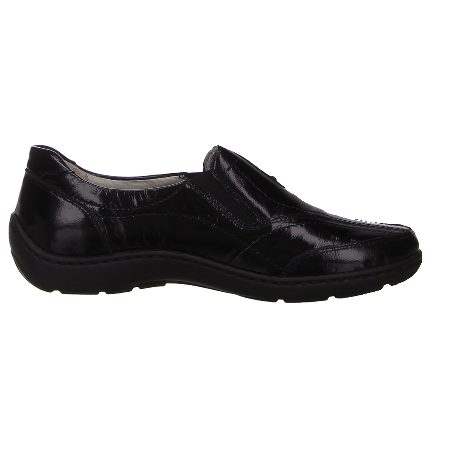 Waldläufer Slipper schwarz schwarz