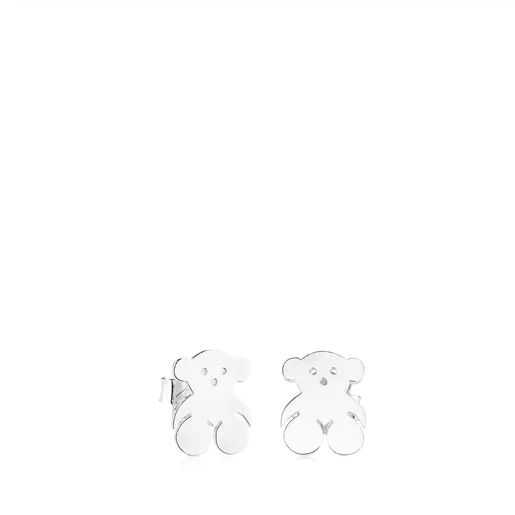 Brincos prateados de 1 cm. TODOS os ursos