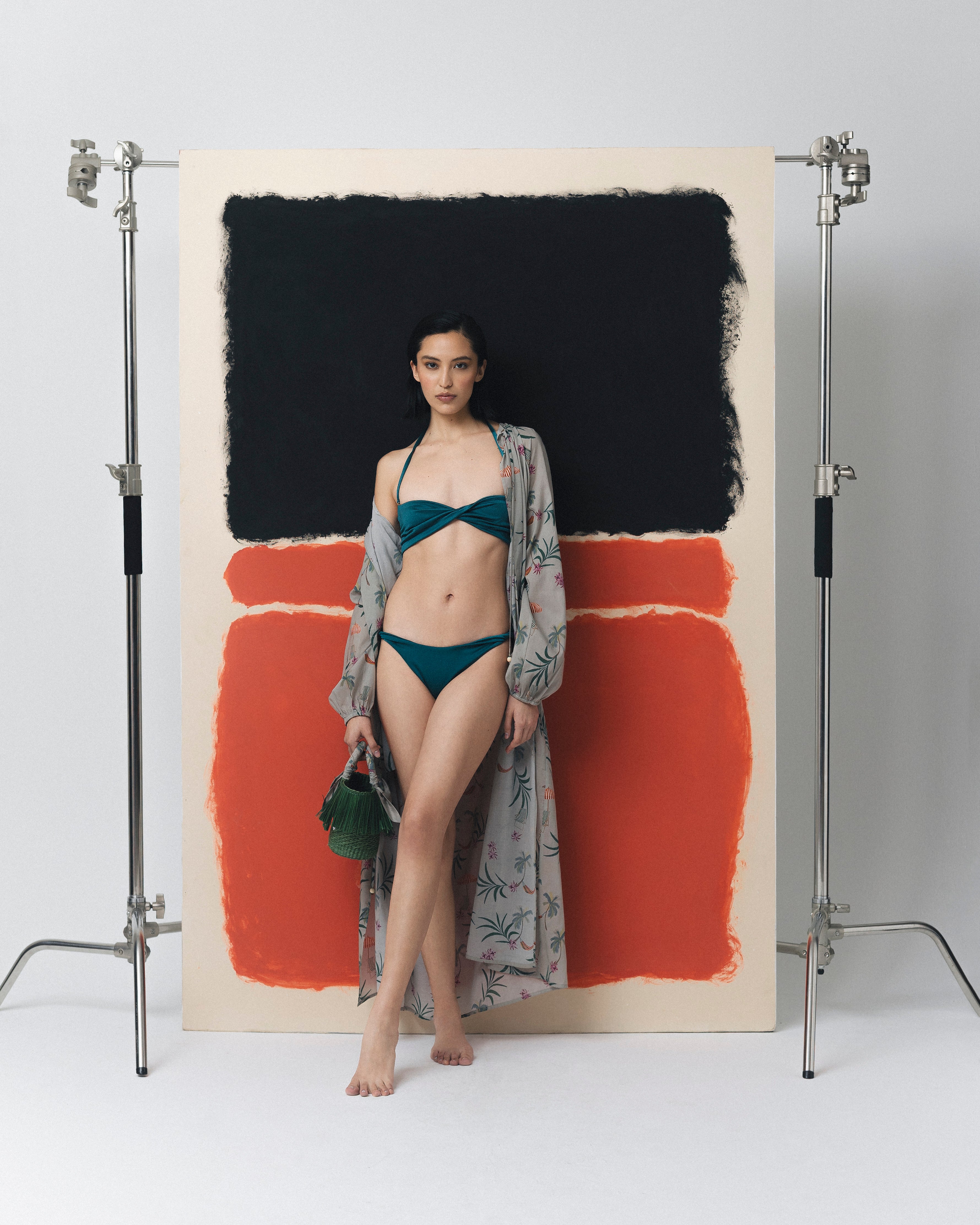 Haut et bas de bikini bandeau torsadé