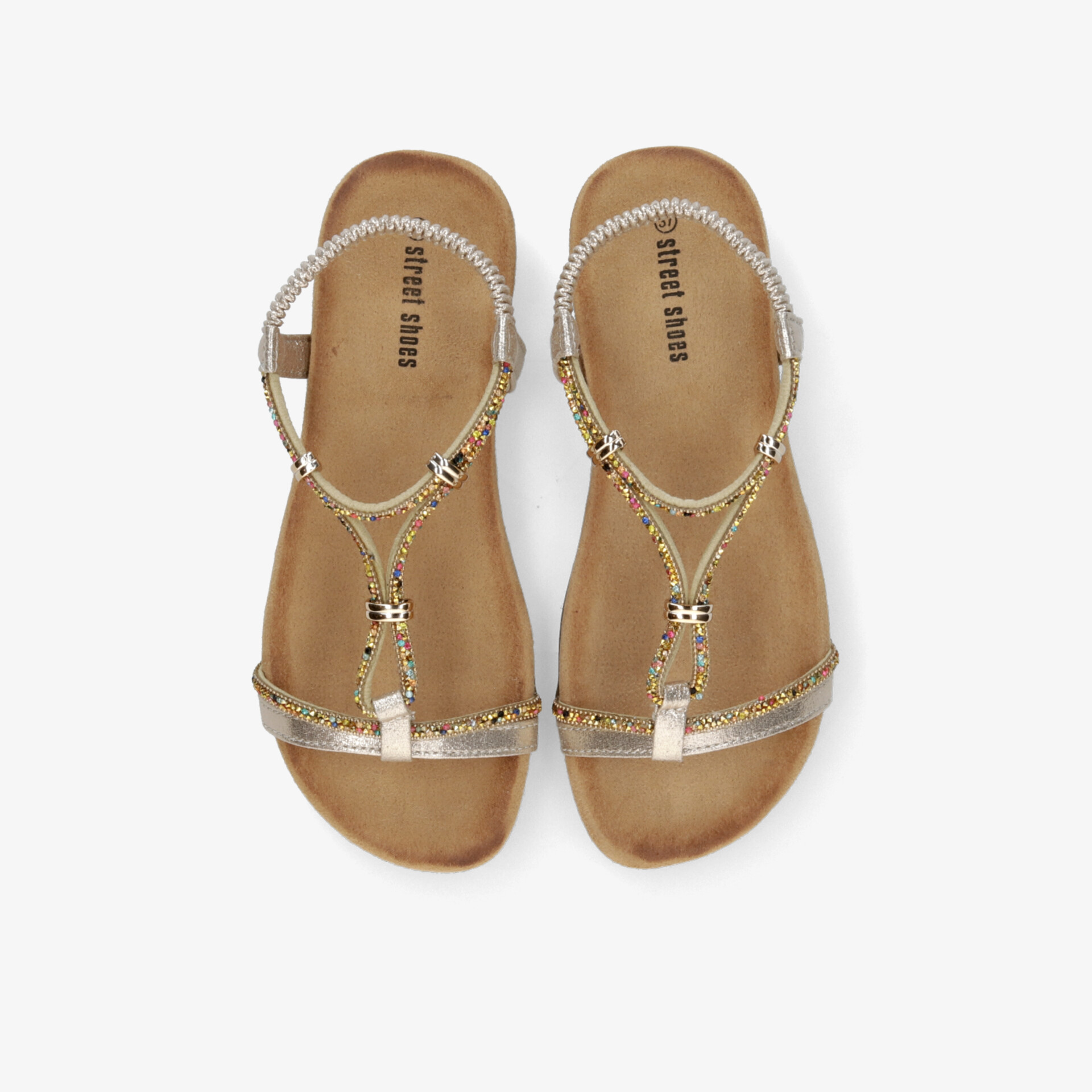 street shoes Damen Sandalen gold