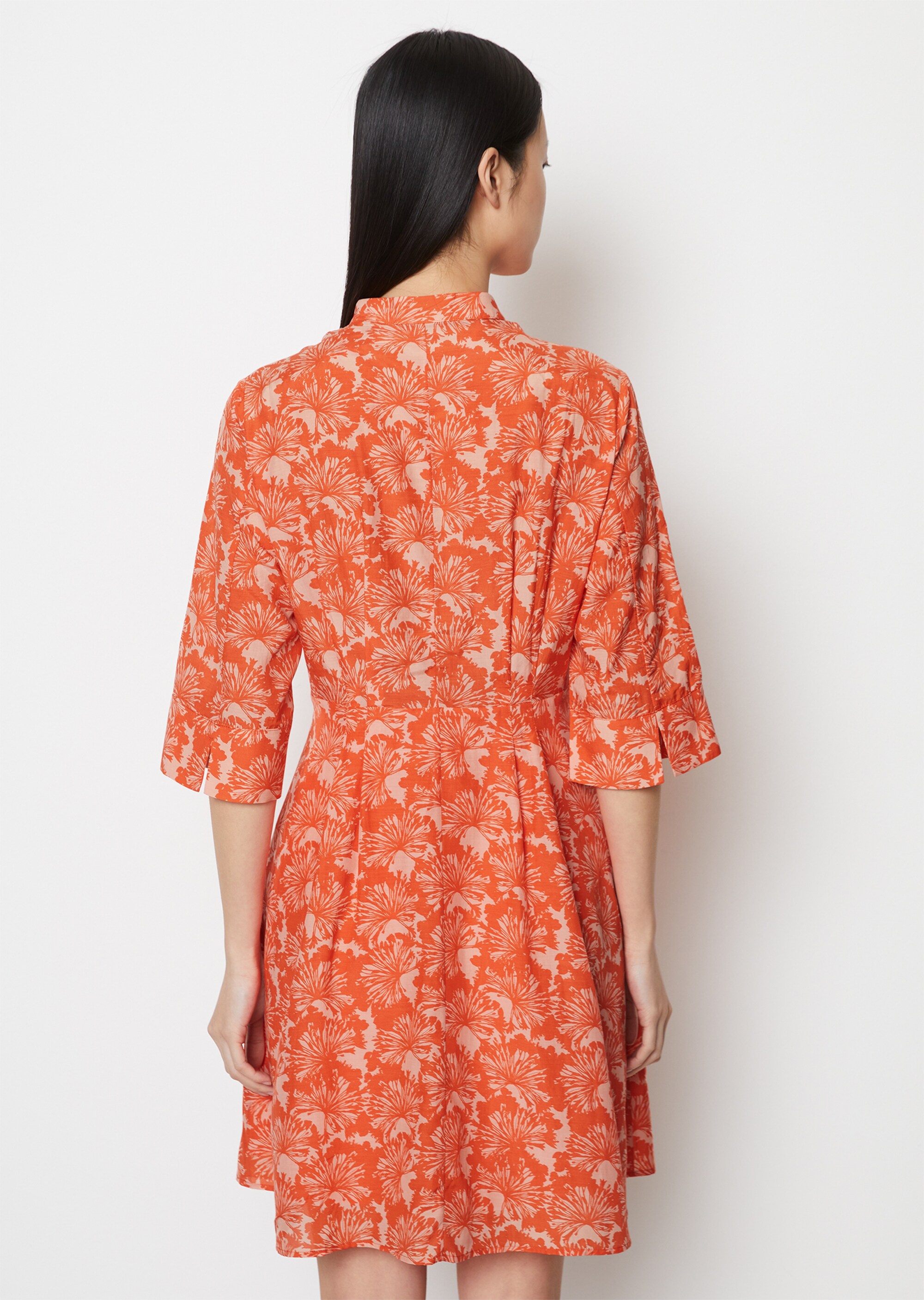 Blusenkleid mit Silky Touch aus softem Organic Cotton-Viskose-Mix