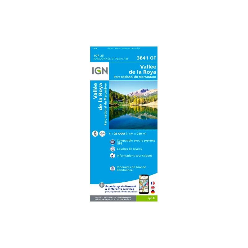 Vallée De La Roya / Vallée Des Merveilles / Pn Du Mercantour - Carte topographique