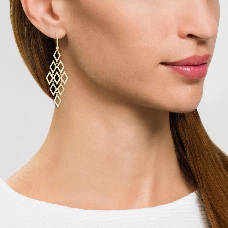 Boucles d'oreilles or jaune 
