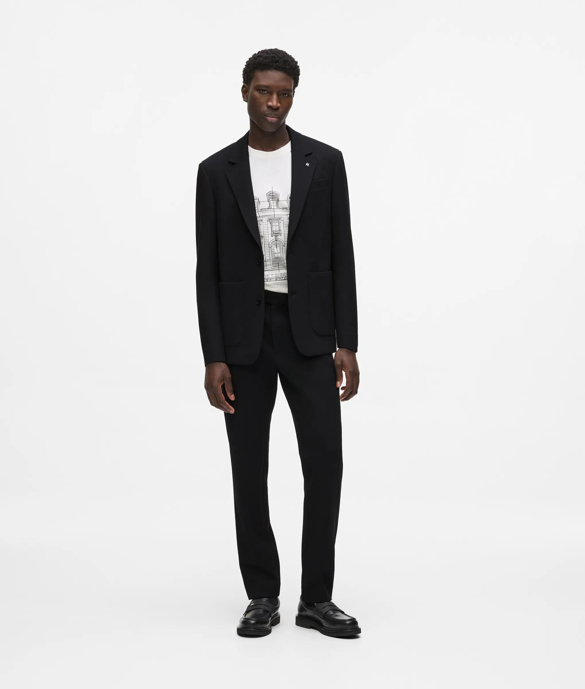 Punto blazer met patch-zakken