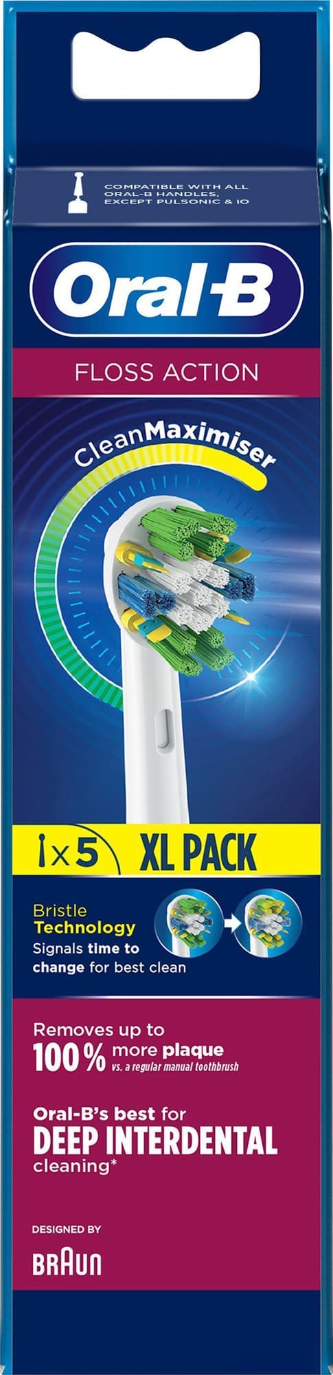 Oral-B Floss Action tandbørstehoveder 325062 (5-pak)
