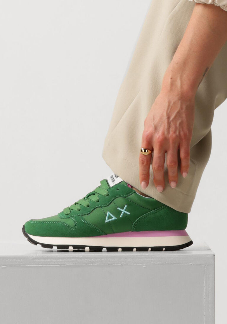 SUN68 groene sun68 lage sneakers ally solid nylon