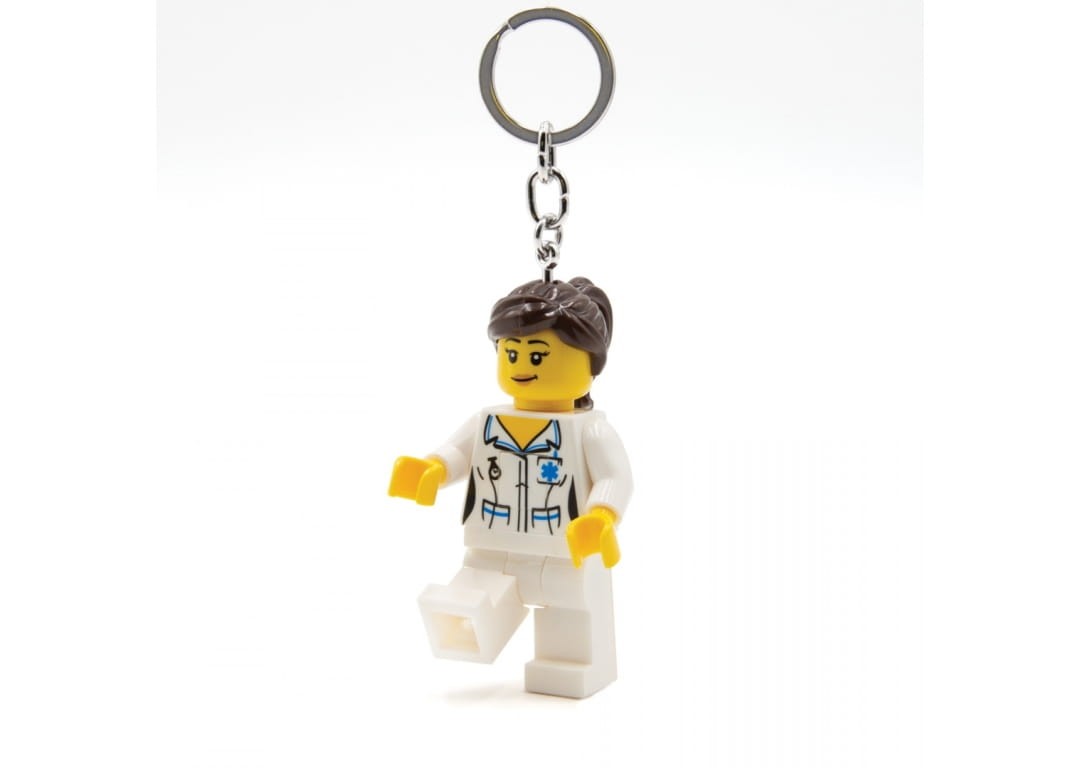 LEGO - Nøglering m/LED - Sygeplejerske