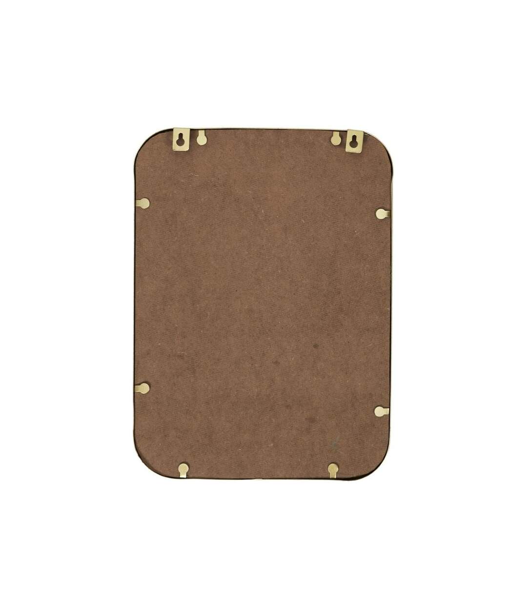 Paris Prix - Miroir Mural Déco contour Carré 34cm Or