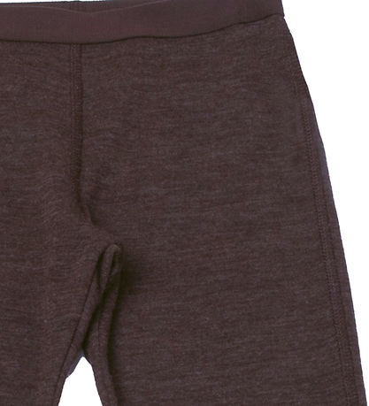 Joha Leggings - Uld - MørkBrun