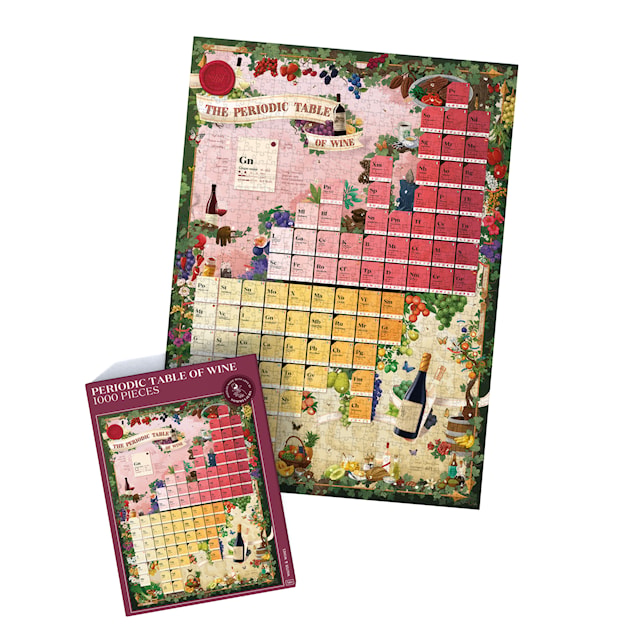 Vinpuslespill - Periodic Table of Wine 1000 brikker, Water & Wines