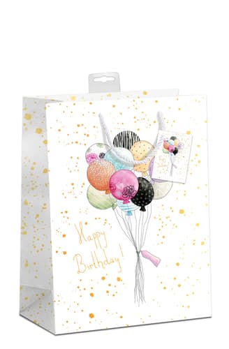 Geschenktasche Ballons L 26x32x12cm