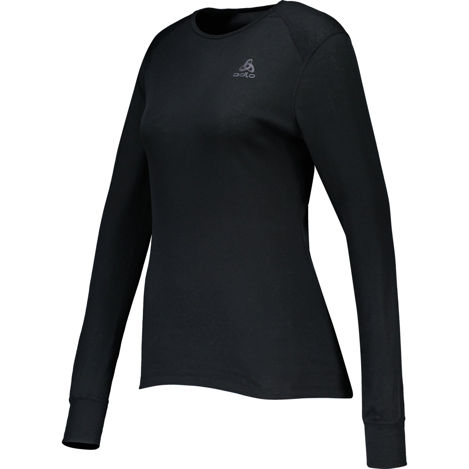 Odlo Active Warm Damen-Langarmshirt Crew Neck M, schwarz