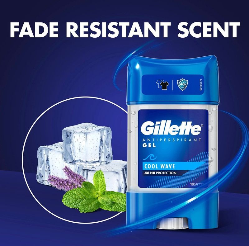 Gillette - Cool Wave - Deodorant - 70 ml - Anti Transpirant Gel