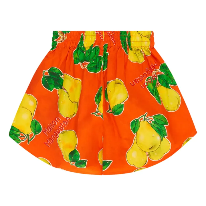 Maison Mangostan Short Peritas | Orange sanguine