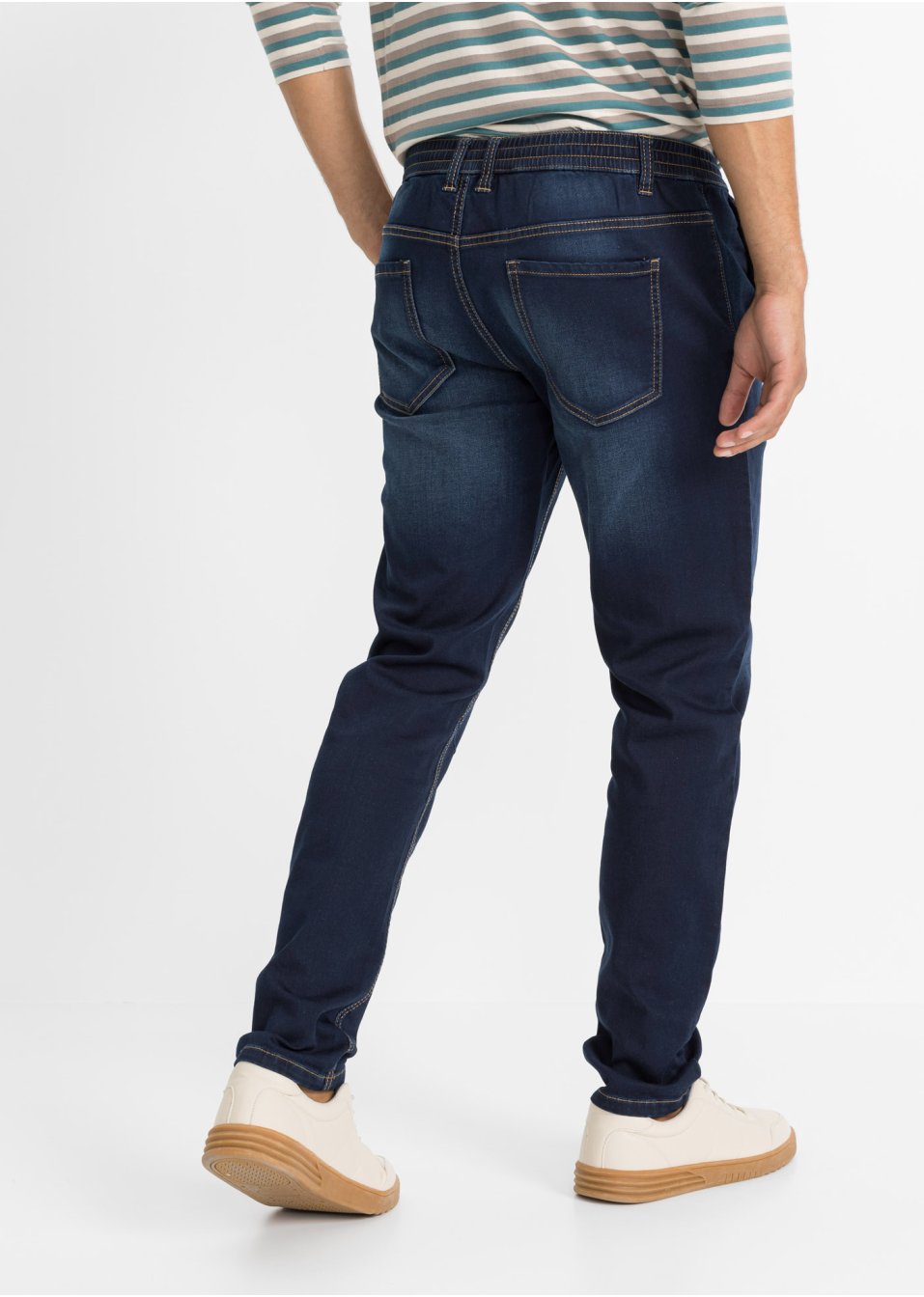 Jean-sweat à taille extensible Regular Fit, Tapered