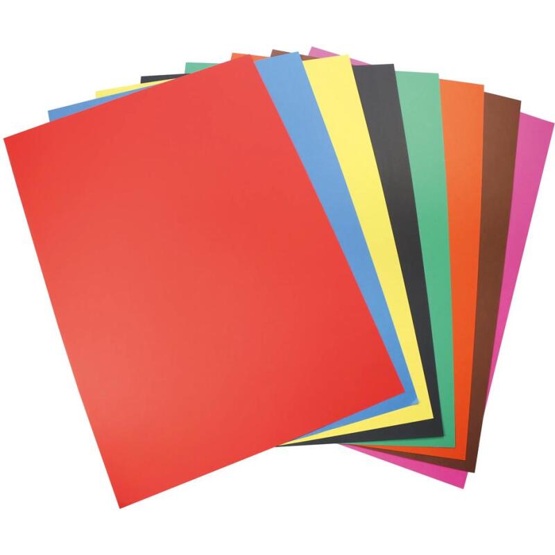 CARTA, Paquet de 25 feuilles 210g/m² au format 50x70cm - Assortiment