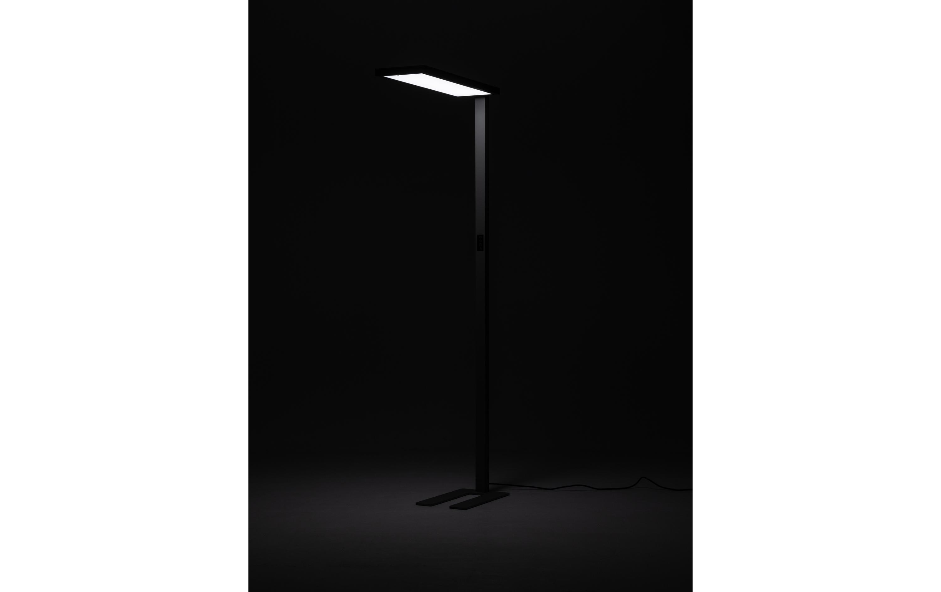 Bürostehleuchte HCL LED 100 W, Grau<br>Dimmbare Stehleuchte für Boden- und Deckenbeleuchtung