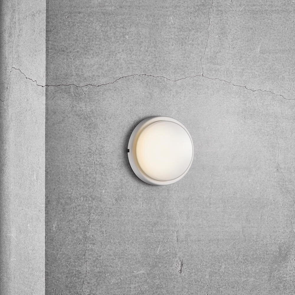 LED wandlamp Cuba_Out in wit en gebroken wit 6,5W 700lm IP54 rond