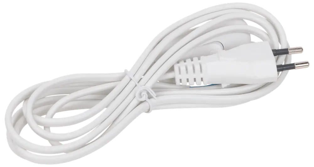 Ledning med afbryder 2 m - hvid