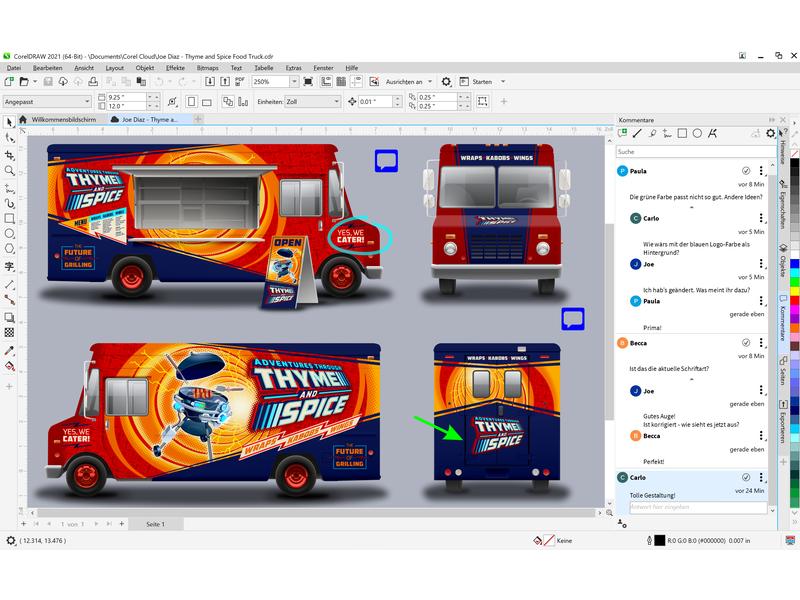Corel CorelDraw Graphics Suite Agnostic Box, ABO,1yr, Win/M Professionelle Grafikdesign-Software für Windows