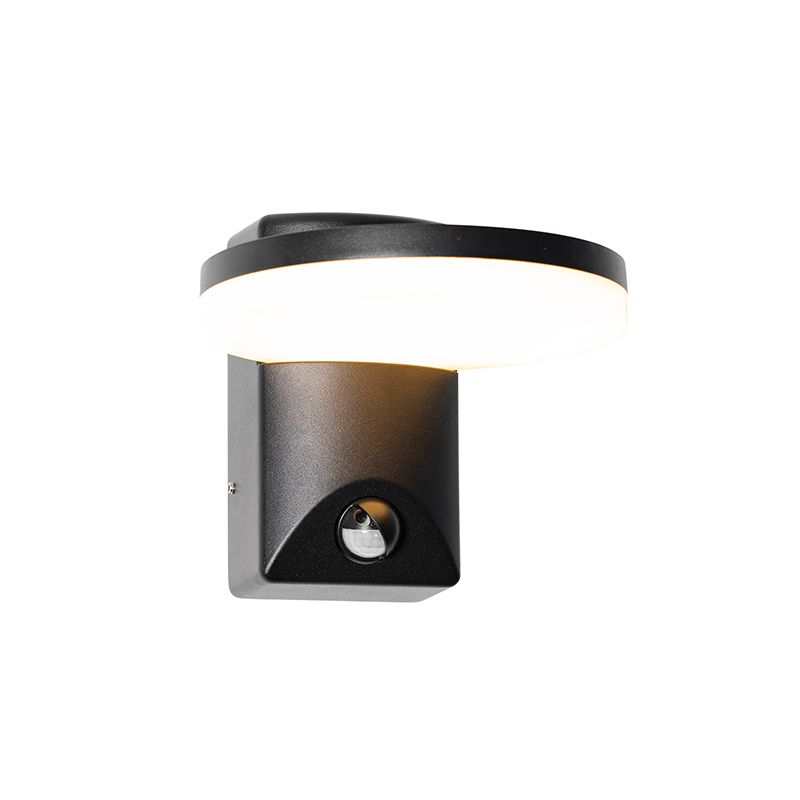 Buiten wandlamp zwart incl. LED IP54 bewegingssensor - Esmee