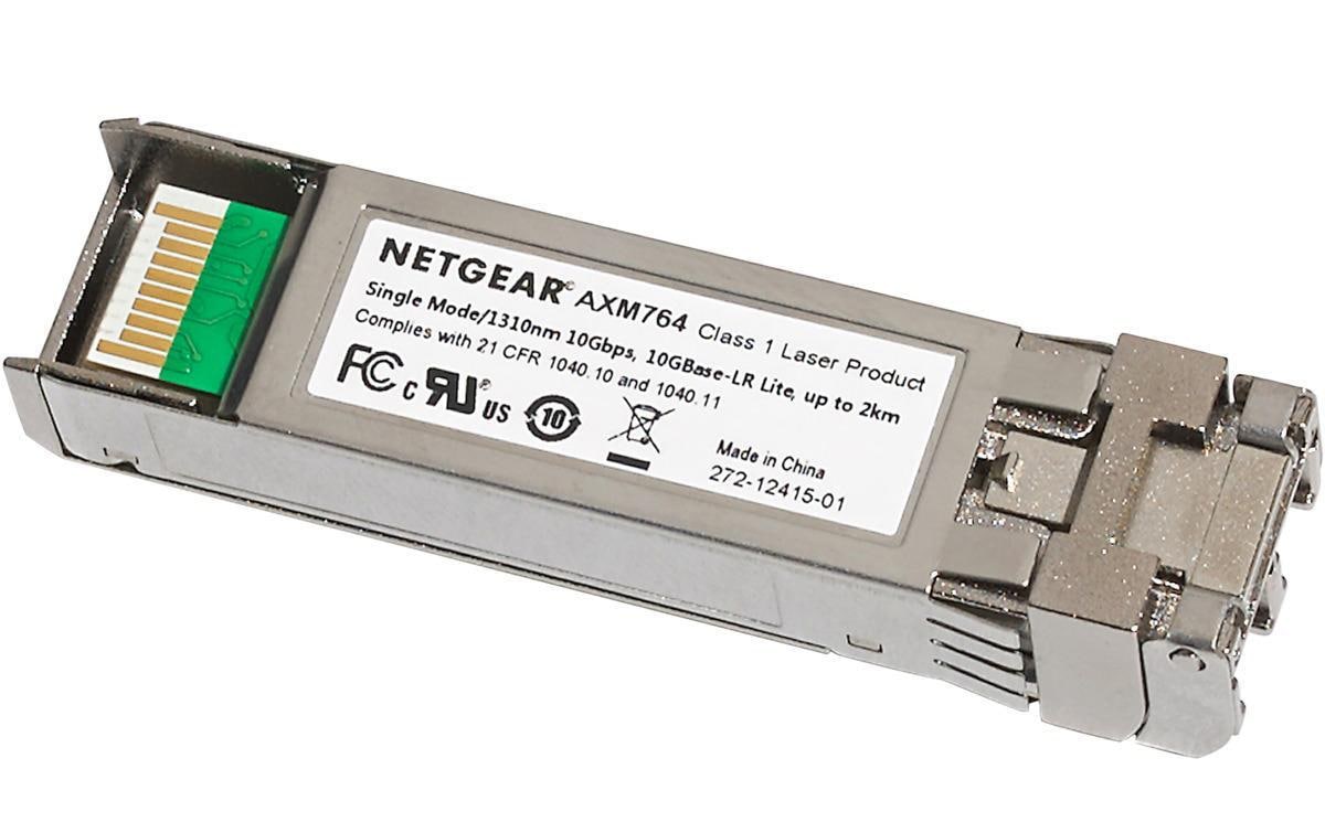 SFP+ Modul AXM764<br>Modul mit 10 Gigabit Ethernet “Long Range LR Lite” Glasfaser-Konnektivität