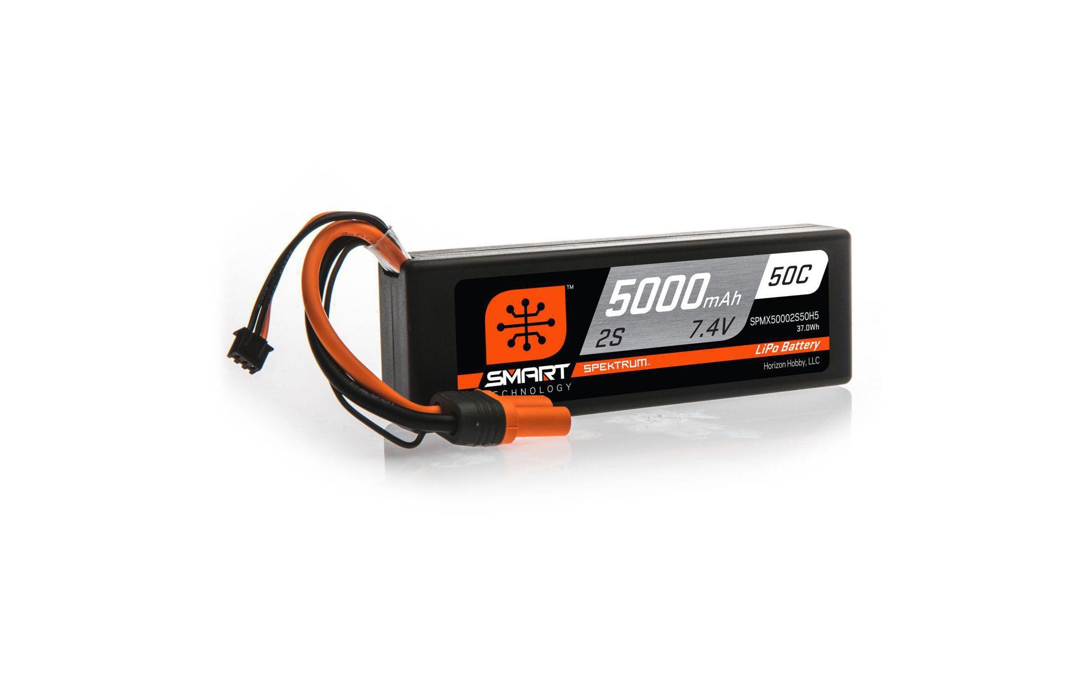 RC-Akku LiPo 5000 mAh 7.4 V 50C Smart2S LiPo-Akku für Fahrzeuge