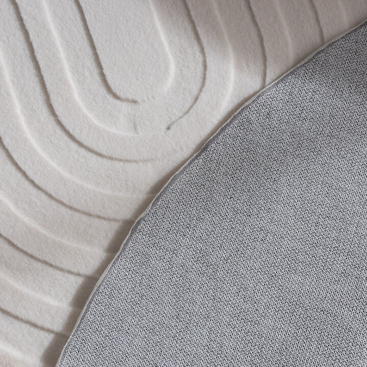 Organisch Vloerkleed - Flowy Arch Creme | Wasbaar