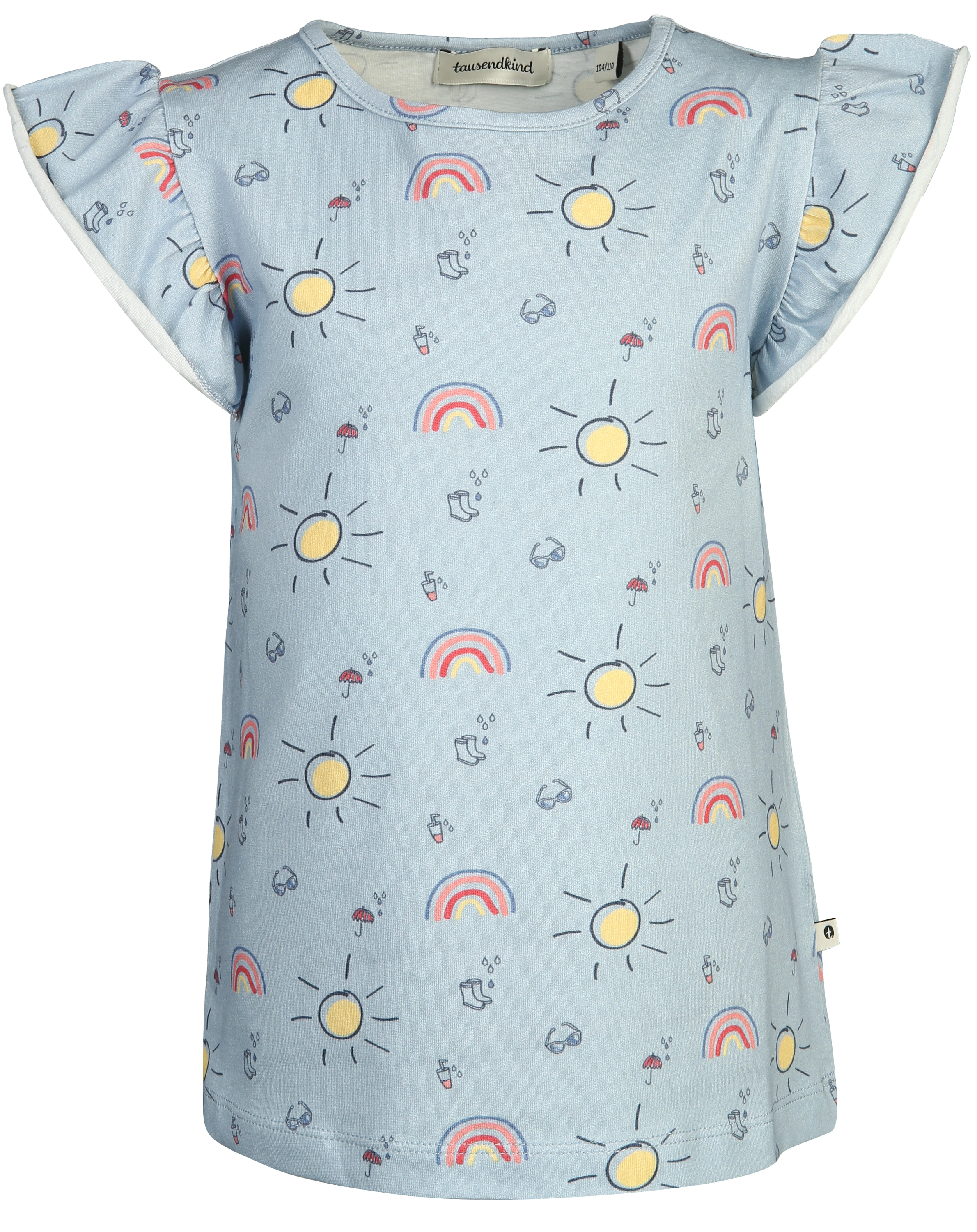 T-Shirt HAPPINESS in hellblau