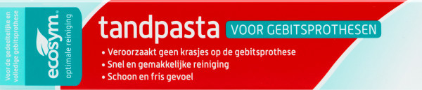 Ecosym Tandpasta Voor Gebitsprothesen 75ml