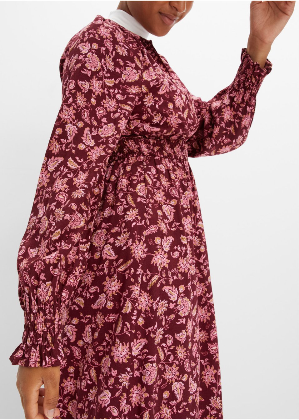 Robe midi à imprimé