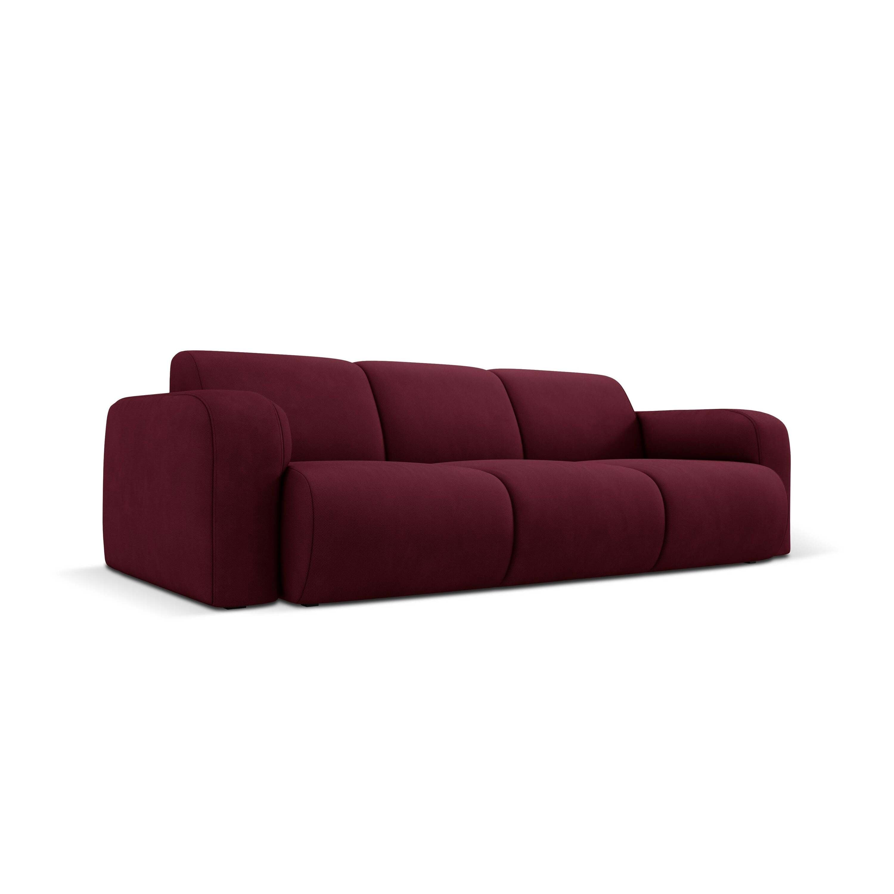 Windsor & Co Lola 3-zitsbank - Chenille - Bordeauxrood