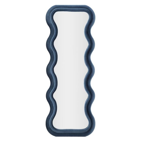 Mauro Ferretti Espelho de Parede Veludo Azul Emily 60X6X160 cm - 066121000B