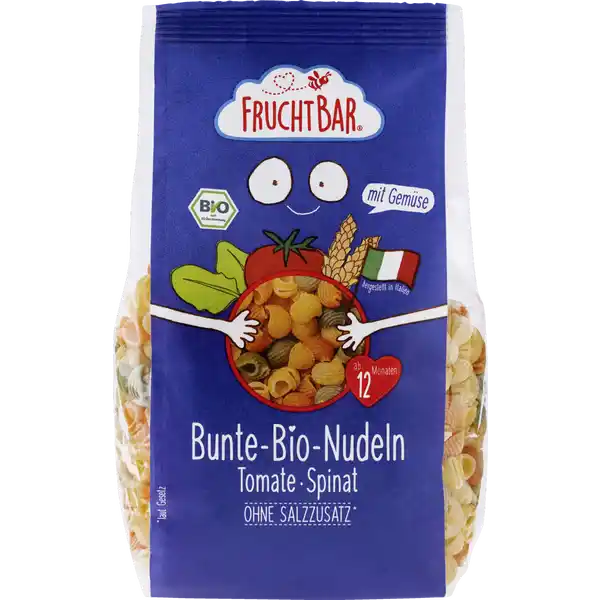 Bio Bunte Nudeln Tomate-Spinat