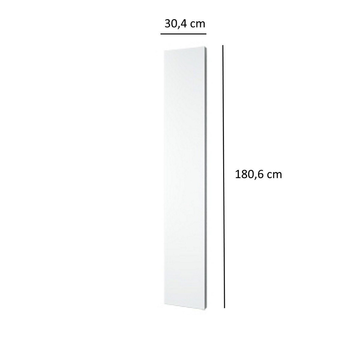 Plieger Perugia designradiator verticaal midden aansluiting 180x30cm 535W antraciet metallic