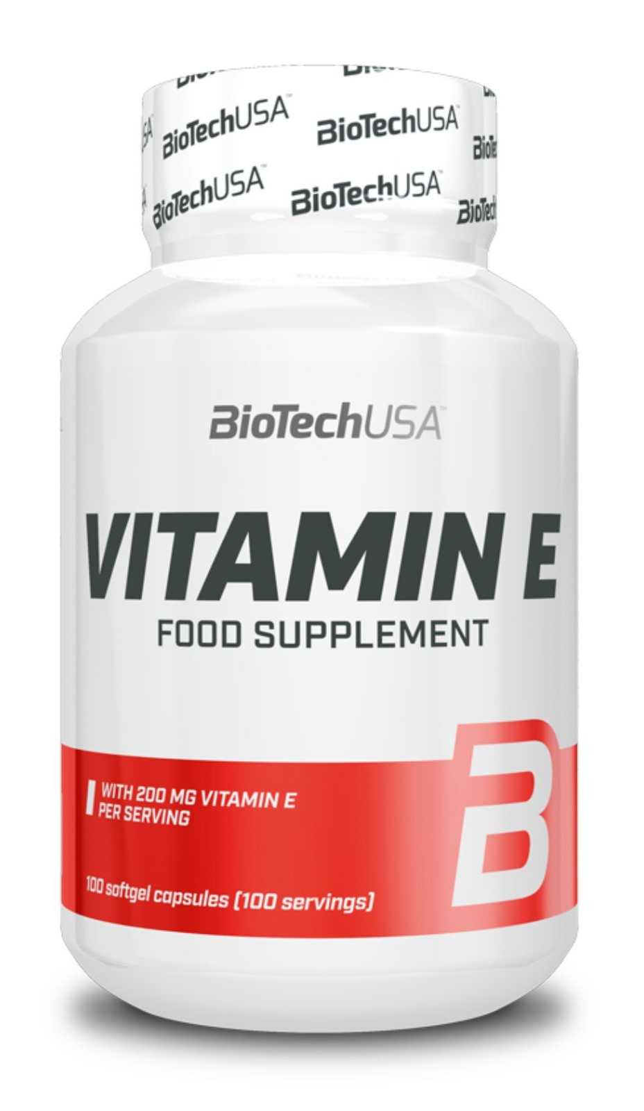 Biotech USA Vitamina E 200mg 100 cápsulas gelatinosas