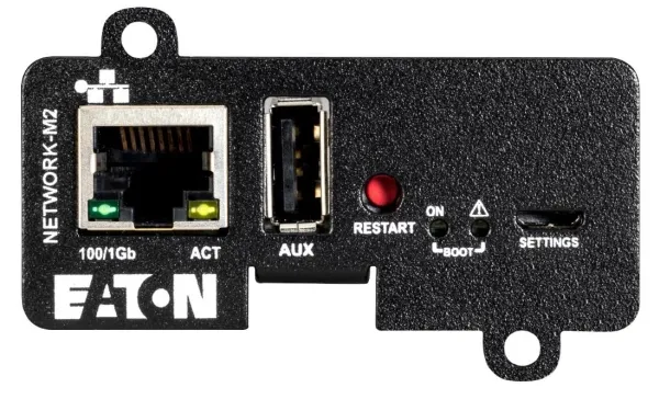 Eaton Cybersecure Gigabit NETWORK-M2 Card for UPS and PDU, UL 2900-1 and IEC 62443-4-2 Certified - Adapter for fjernadministration - Gigabit Ethernet x 1 - for 5P 1500 RACKMOUNT
