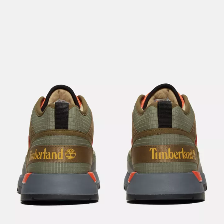 Calça de malha Field Trekker para homens na cor verde.