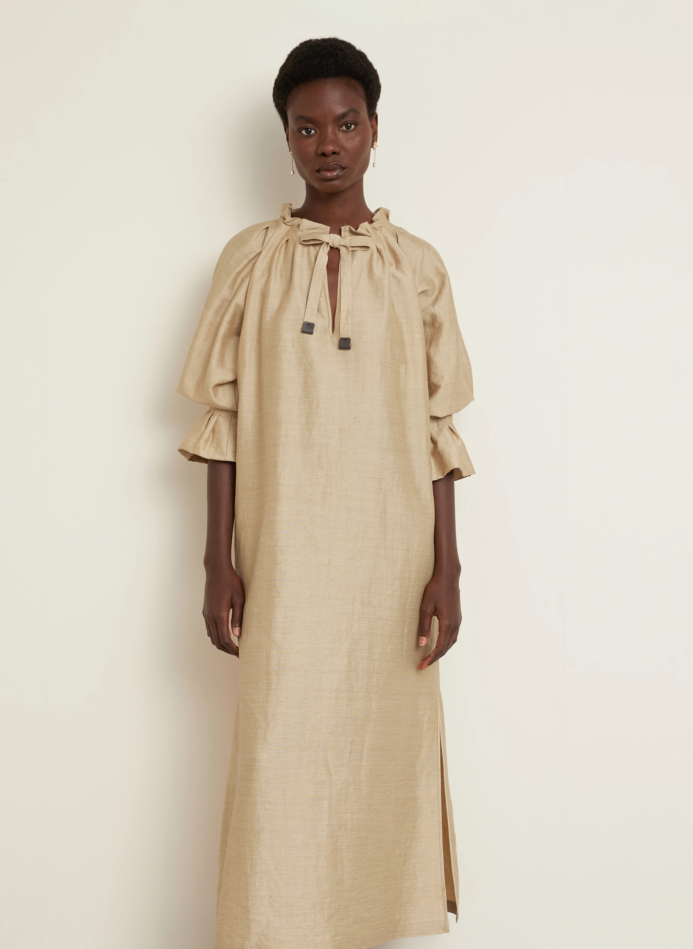 Max Mara Kleid JENE mit Leinen und Seide