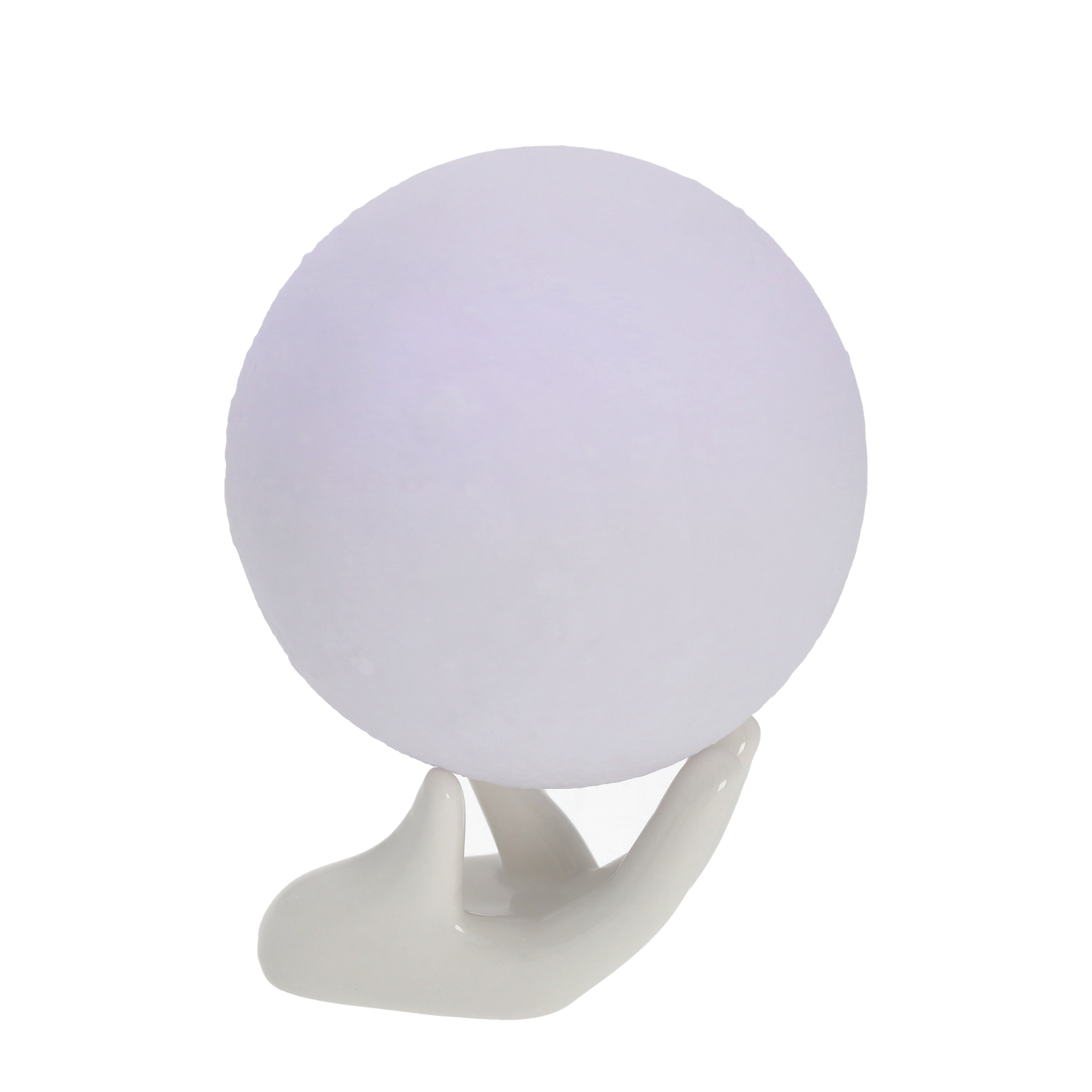 (Ø10cm) 3D LED Mond Lampe Nachtlicht USB Deko Beleuchtung mit Touch inkl. Fernbedienung - Weiss