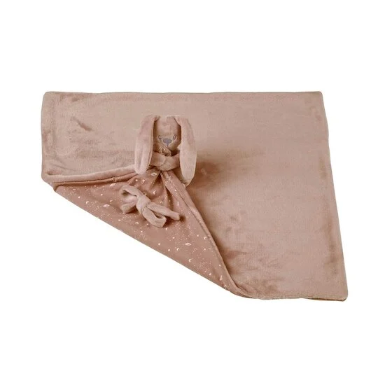 Lapidou couverture doudou lapin - Glow in the dark   Moka        de               Nattou