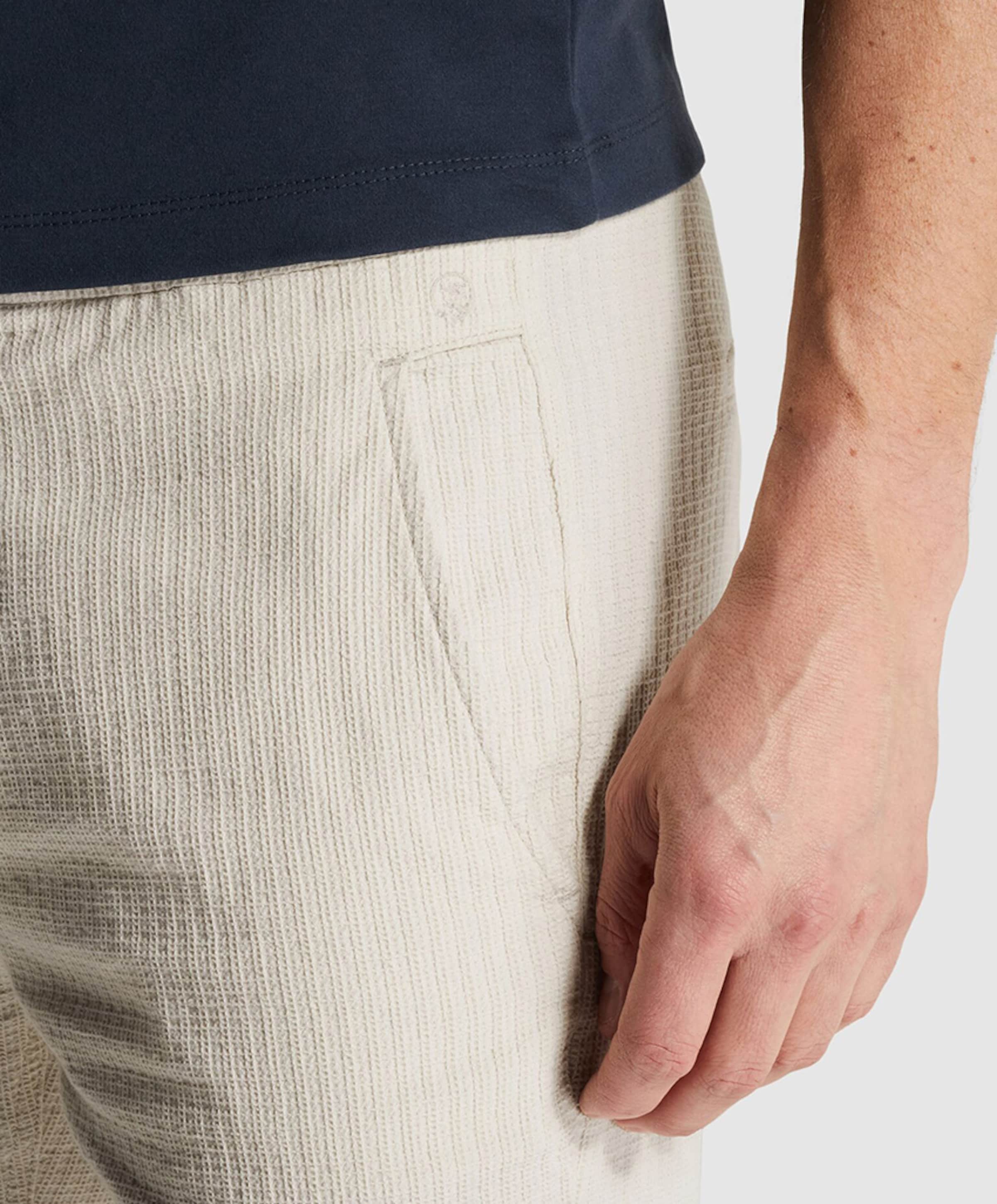 Cast Iron CHINO SHORTS STRUCTURE heren korte broek beige