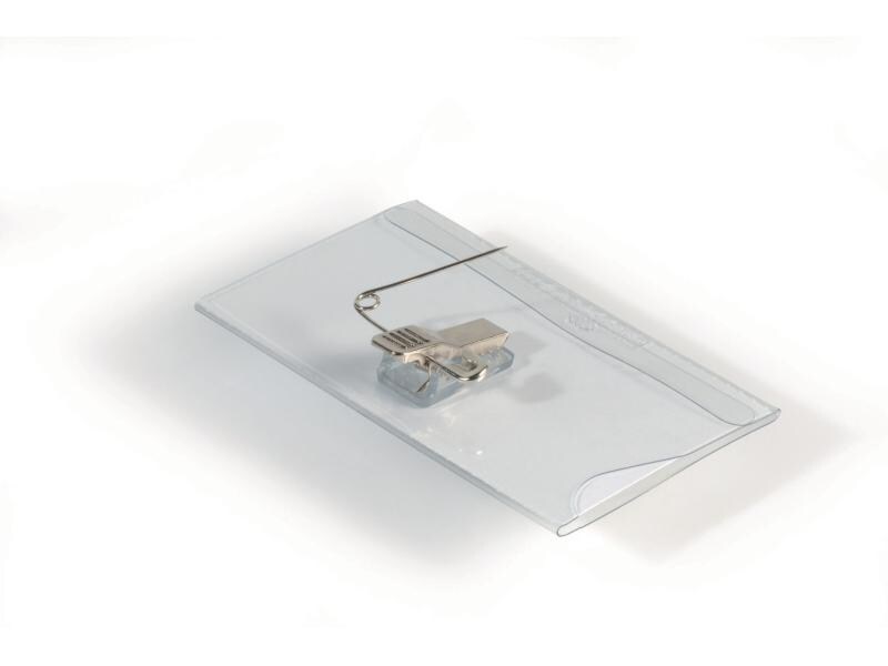 DURABLE Namensschild mit Clip 54 x 90 mm, 50 Stück Namensschilder